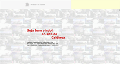 Desktop Screenshot of caldinox.com.br