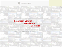Tablet Screenshot of caldinox.com.br